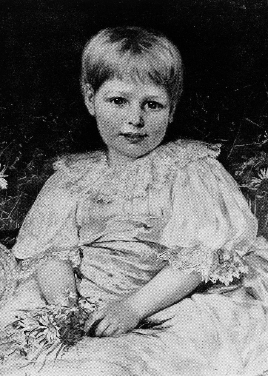 Radclyffe Hall (1896-1943) ve věku 5 let od English School