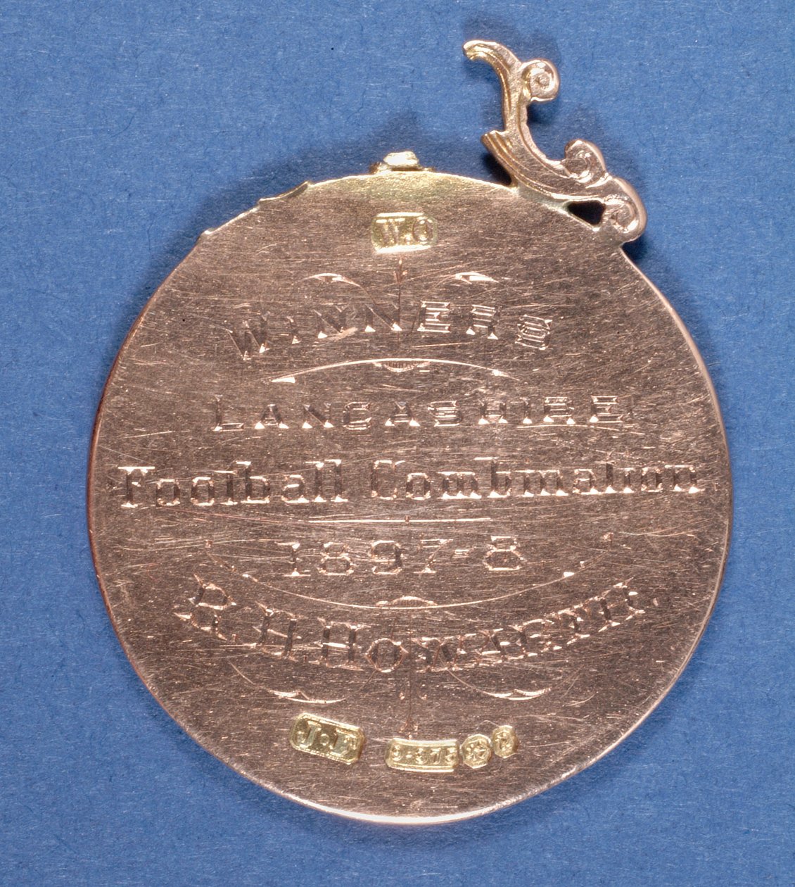 Rub medaile fotbalového klubu Preston North End, 1897-98 (kov) (viz také 315000) od English School