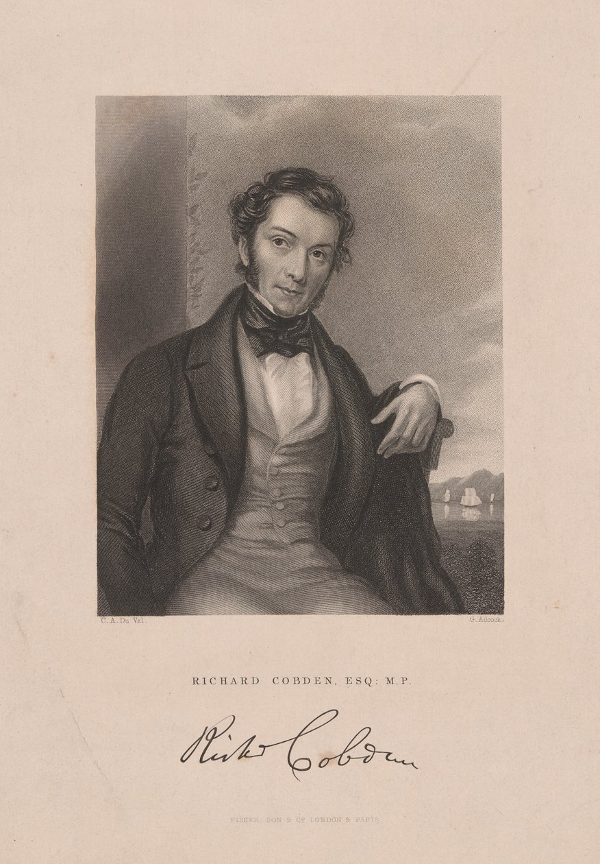 Richard Cobden, cca 1843 (rytina) od English School