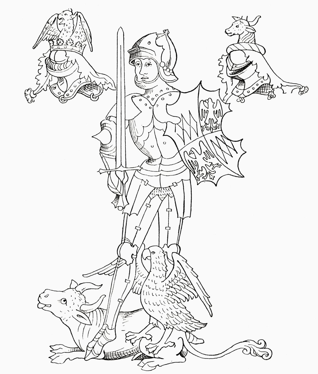 Richard Neville, z „Krátké historie anglického lidu“ od J. R. Greena, vydané v roce 1893 od English School