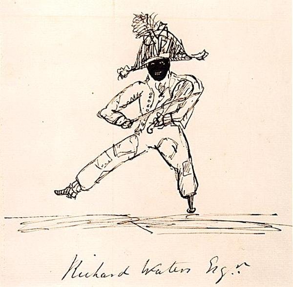 Richard Waters Esq., c.1815 (pero a inkoust na papíře) od English School