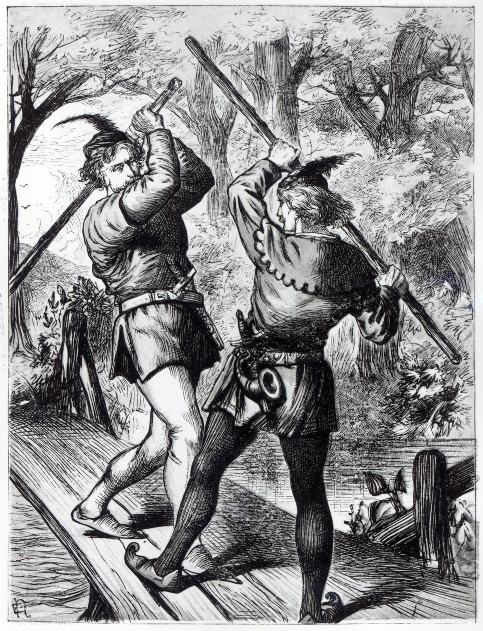 Robin Hood a Malý John od English School