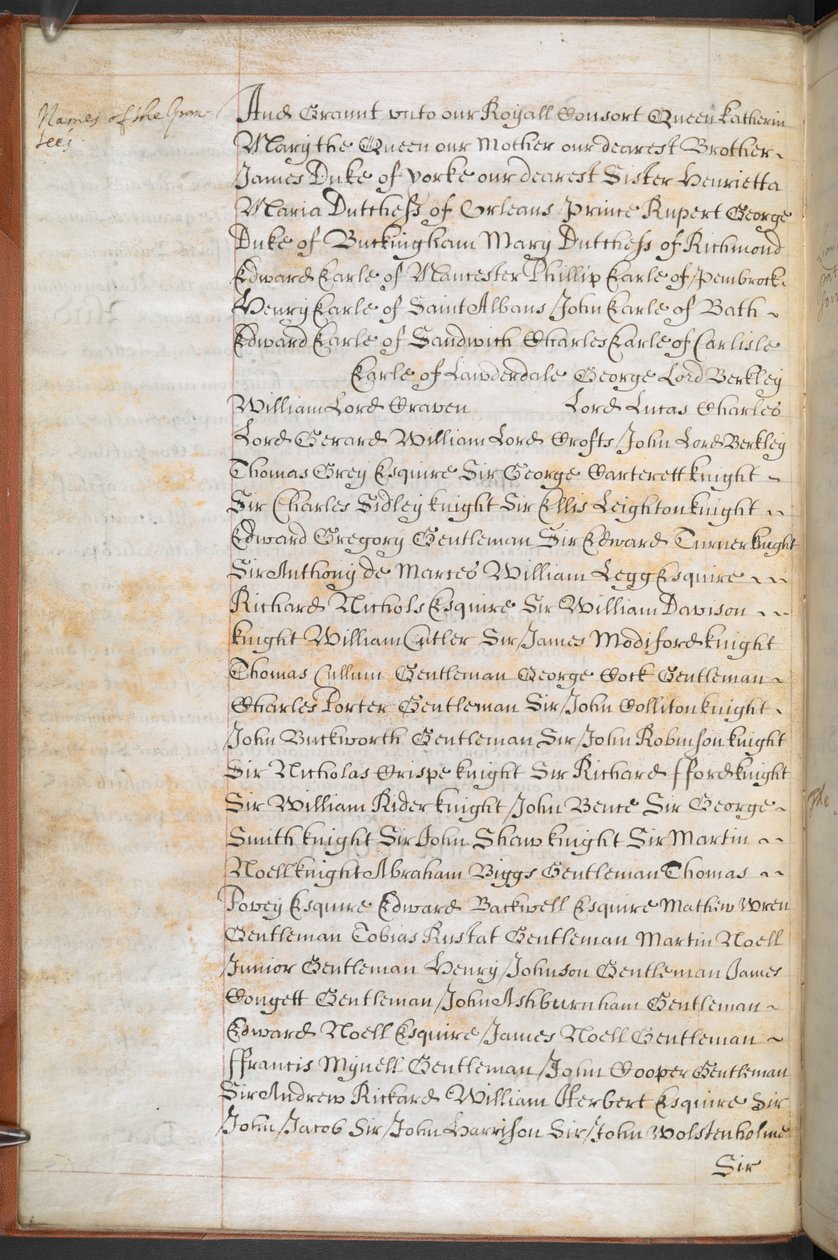 Královská listina udělená společnosti Royal English Merchant Adventurers Company obchodující do Afriky od English School
