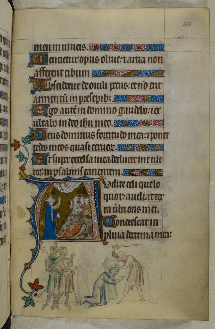 Royal MS 2 B VII f.288r, od The Queen Mary Psalter, c.1310-20 (vellum) od English School