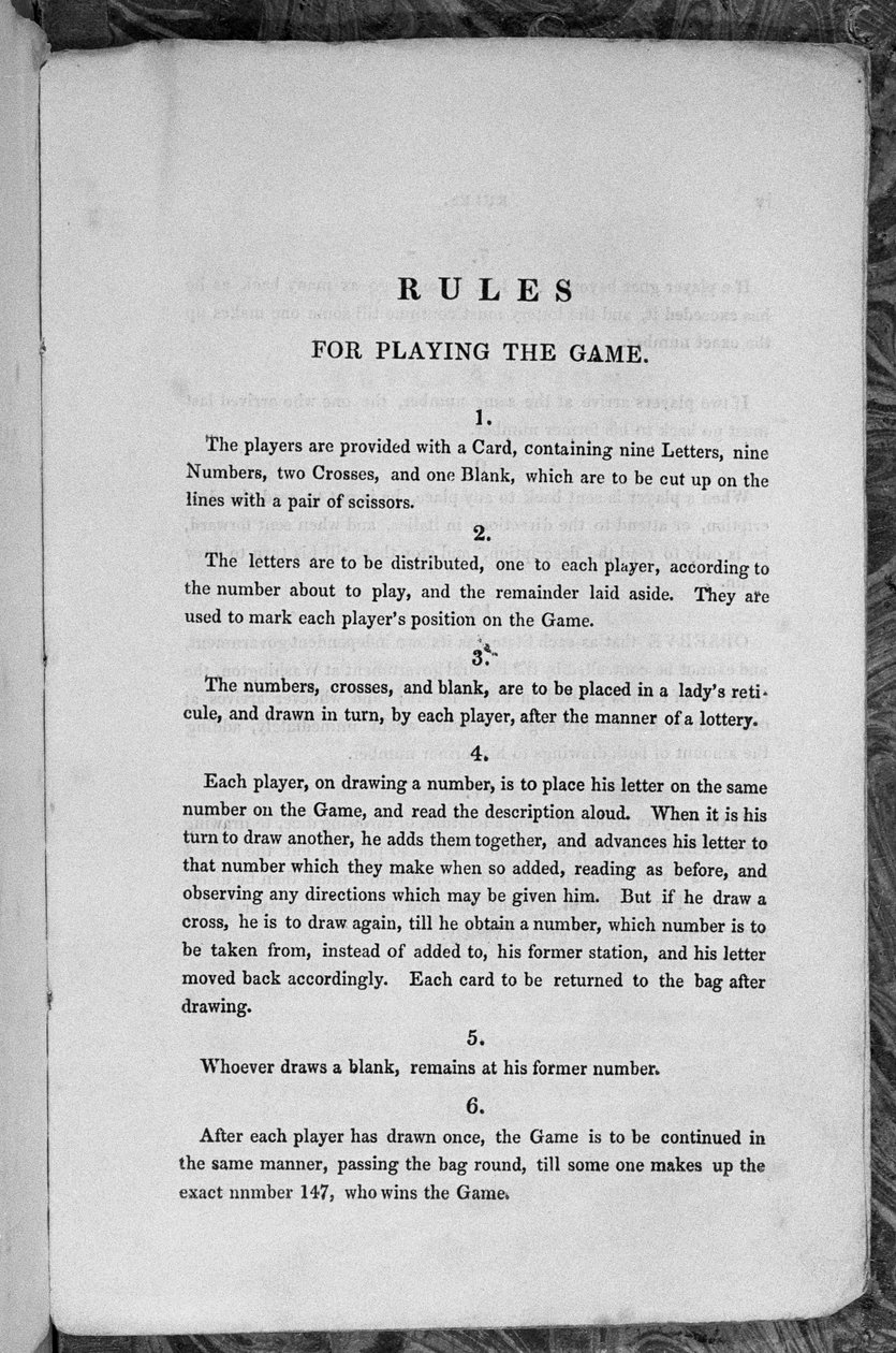 Pravidla pro hraní hry Star-Spangled Banner nebo emigranti do Spojených států, c.1840 od English School