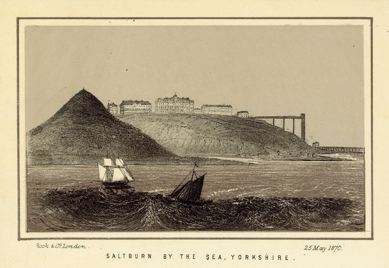 Saltburn by the Sea, Yorkshire (litografie) od English School