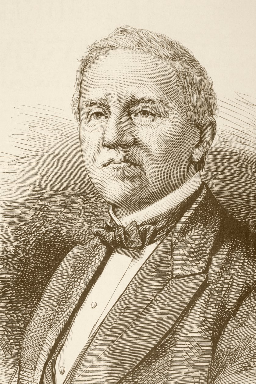 Samuel J. Tilden (litho) od English School