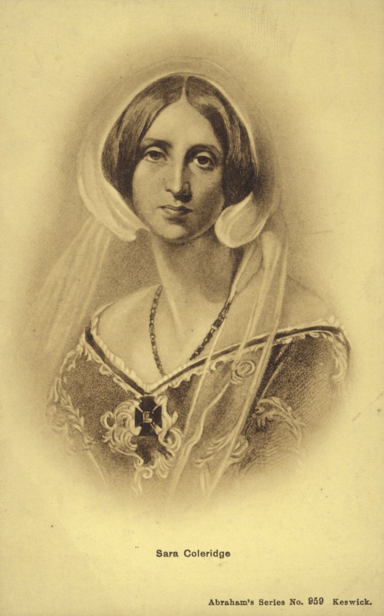 Sara Coleridge (1802-1852), anglická spisovatelka a překladatelka (litografie) od English School