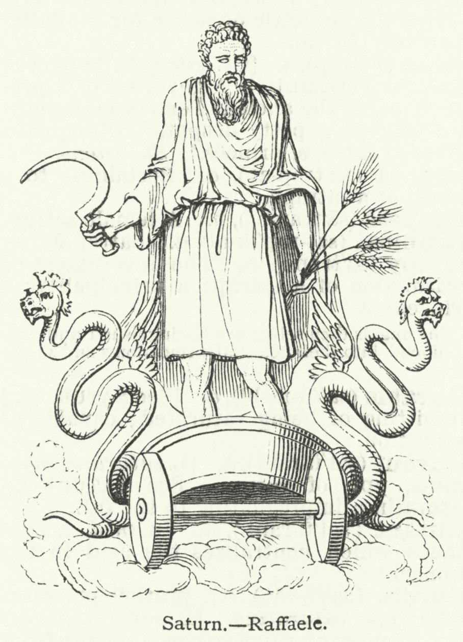 Saturn (rytina) od English School