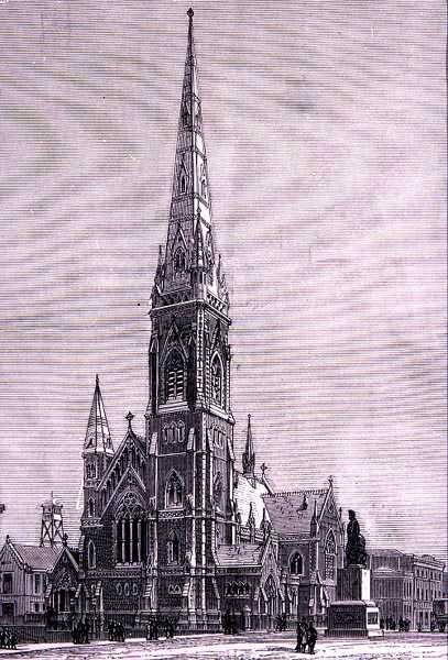 Scots Church, Collins Street, Melbourne, Austrálie, z 
