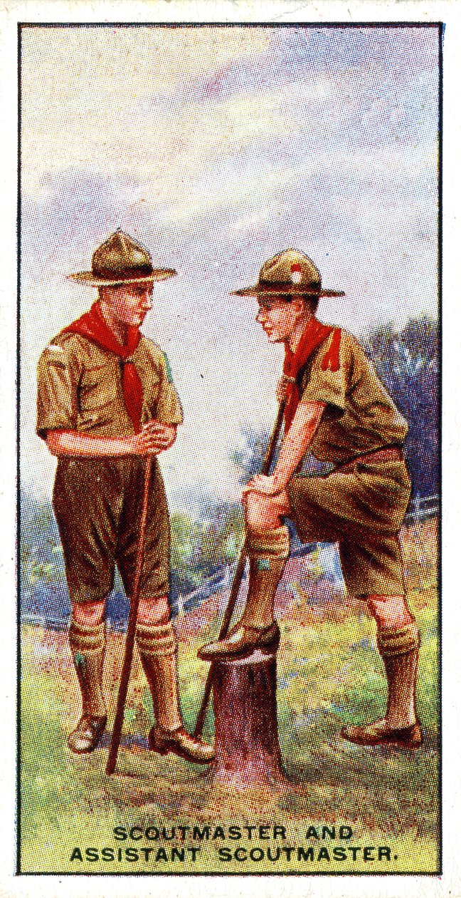 Skautmaster a asistent skauta, 1929 od English School