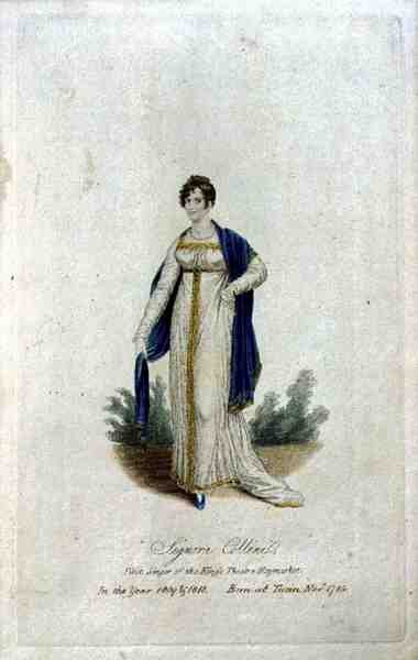 Signora Collini (nar. 1784), první pěvkyně King