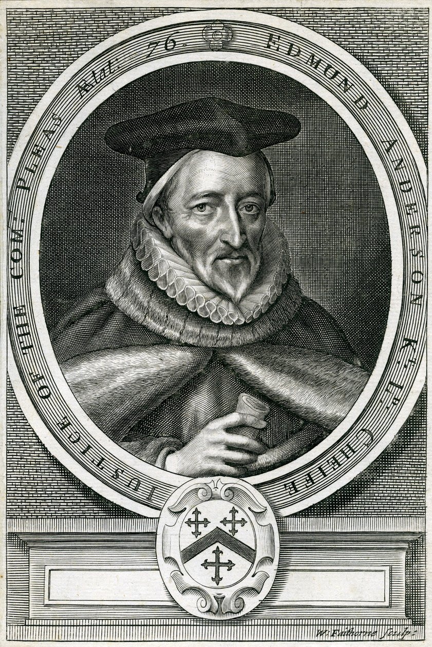 Sir Edmund Anderson (1530-1605) od English School