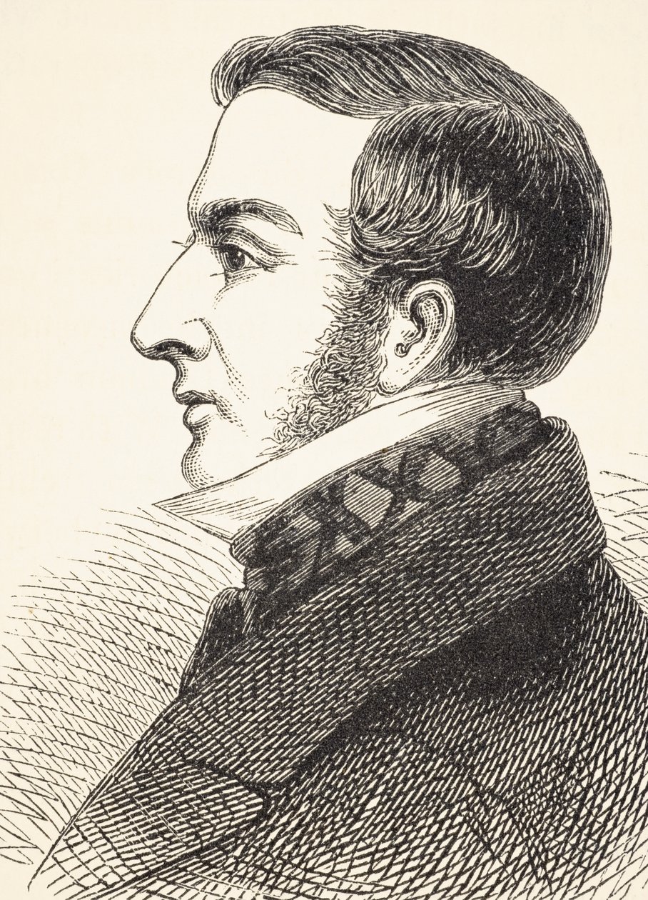 Sir James Graham, 2. baronet, z „Národních a domácích dějin Anglie“ od Williama Hickmana Smith Aubrey (1858-1916), vydáno v Londýně, kolem roku 1890 od English School