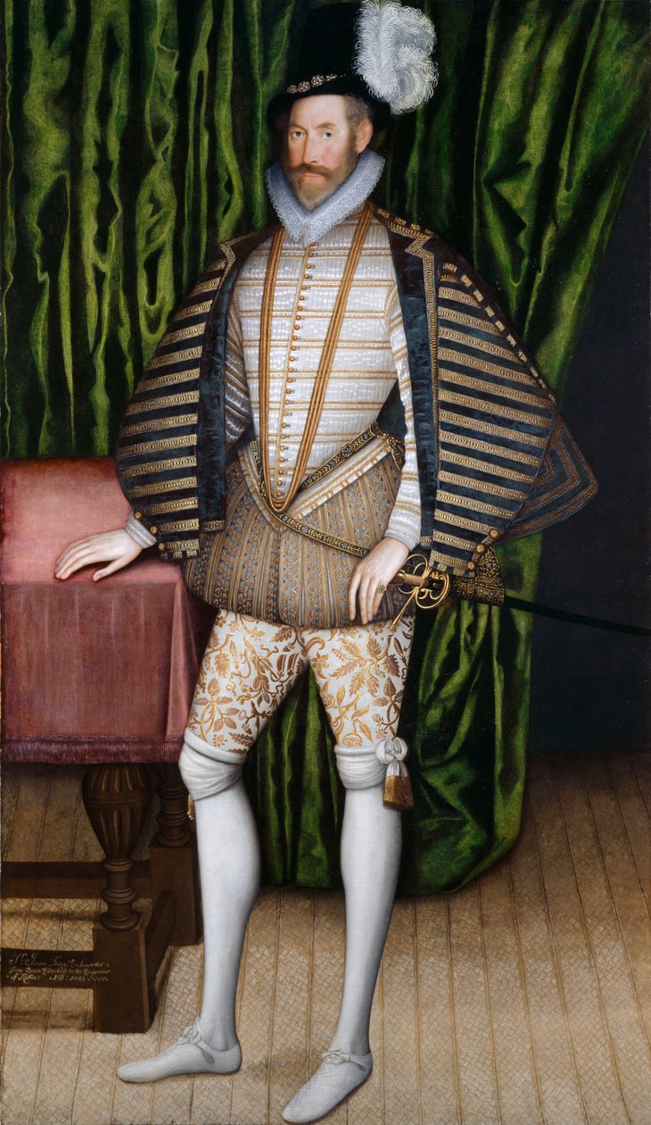 Sir Jerome Bowes (olej na plátně) od English School