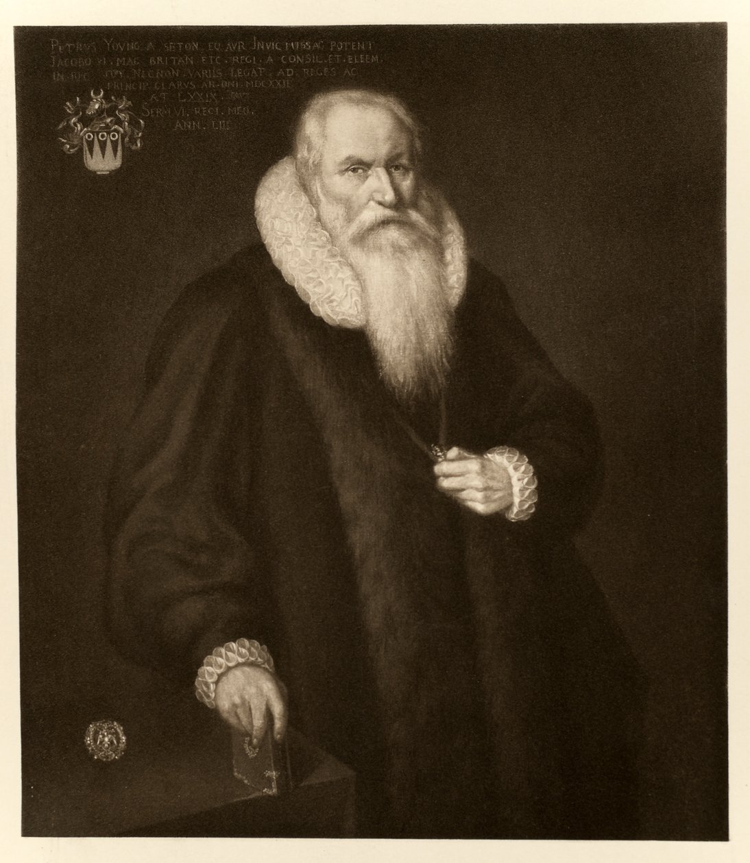 Sir Peter Young, od Jakuba I. a VI., vytištěno v Manzi Joyant & Co. Paris, 1904 od English School