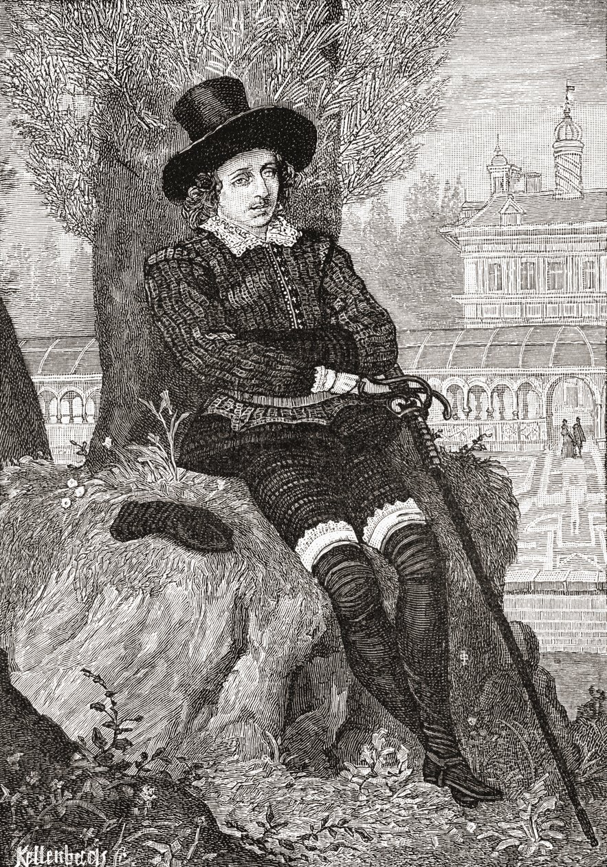 Sir Philip Sidney, z „Krátké historie anglického lidu“ od J. R. Greena, vydaného v roce 1893 od English School