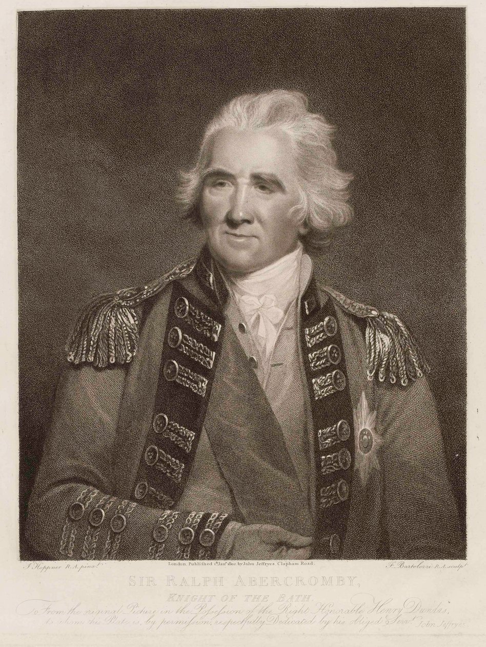 Sir Ralph Abercromby, rytíř z Bath, cca 1800 (tečkovaná rytina) od English School