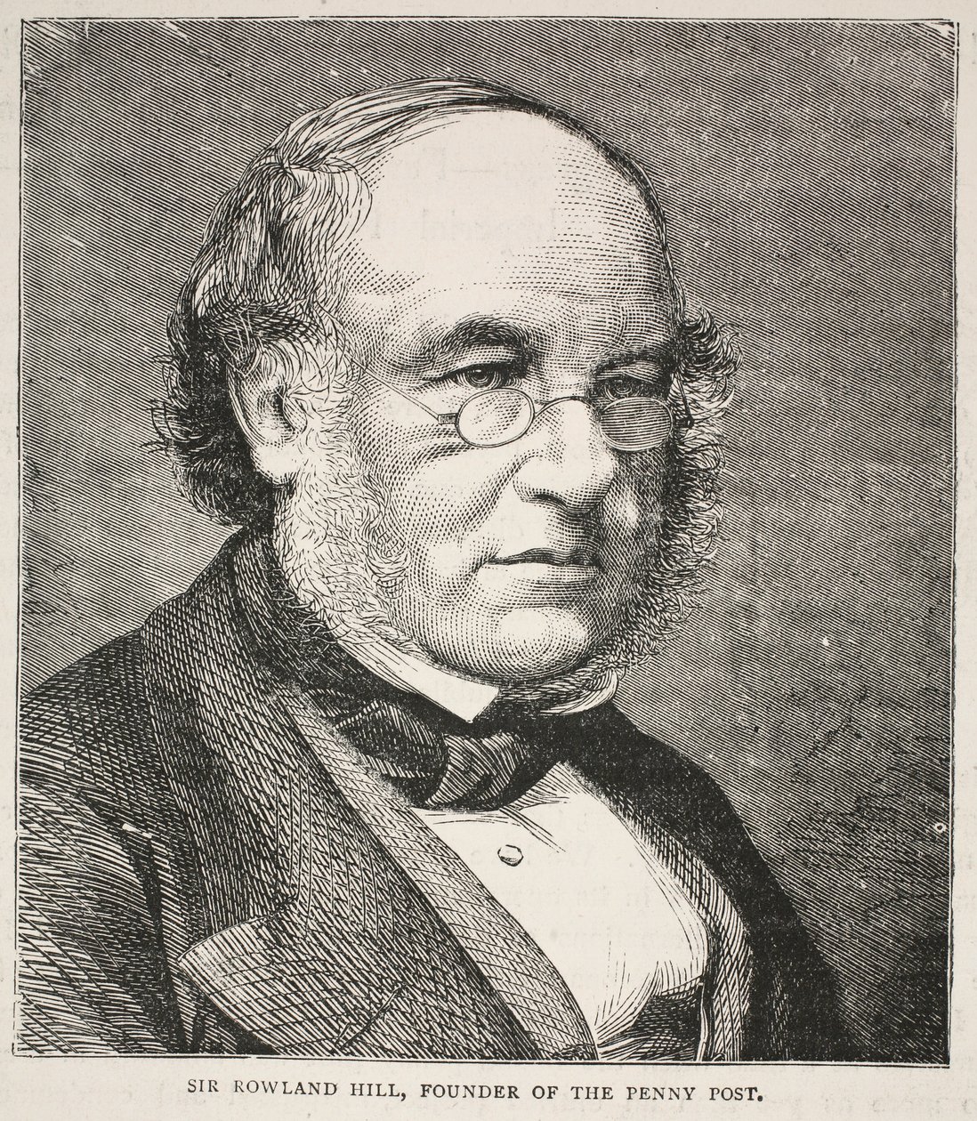 Sir Rowland Hill, zakladatel Penny Post od English School
