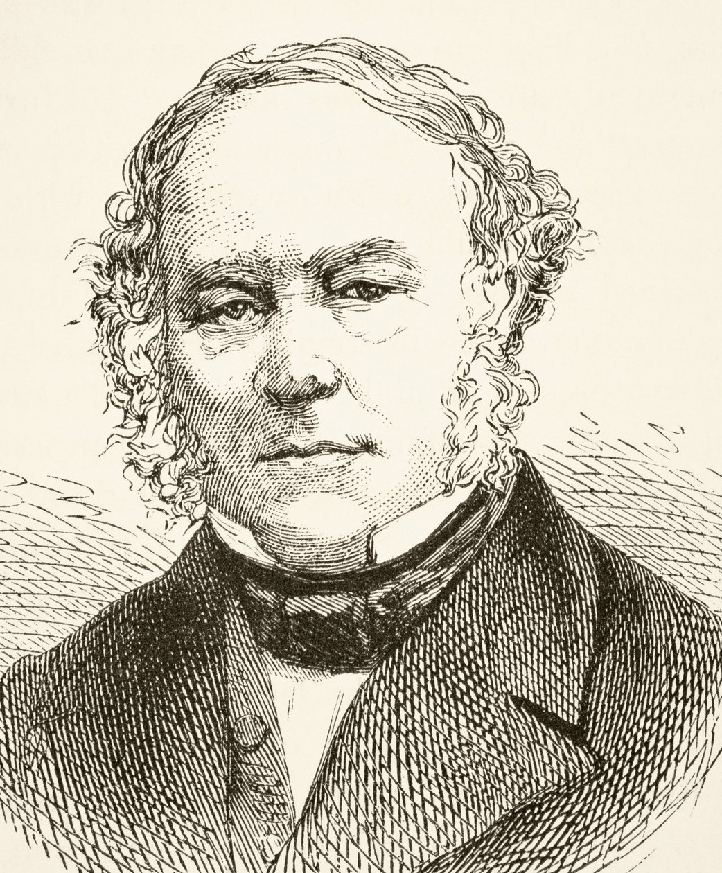 Sir Rowland Hill, z „Národní a domácí historie Anglie“ od Williama Hickmana Smith Aubrey (1858-1916), vydaný v Londýně, kolem roku 1890 od English School