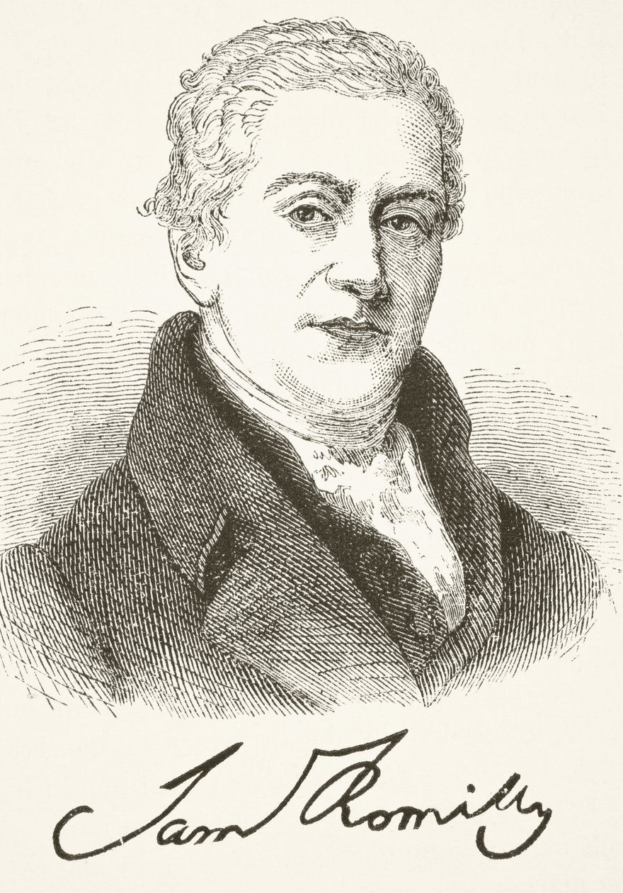 Sir Samuel Romilly, z „Národní a domácí historie Anglie“ od Williama Hickmana Smith Aubrey (1858-1916), vydaný v Londýně, kolem roku 1890 od English School