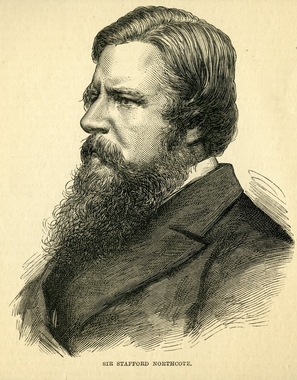 Sir Stafford Northcote, první hrabě z Iddesleigh (1818-87) od English School