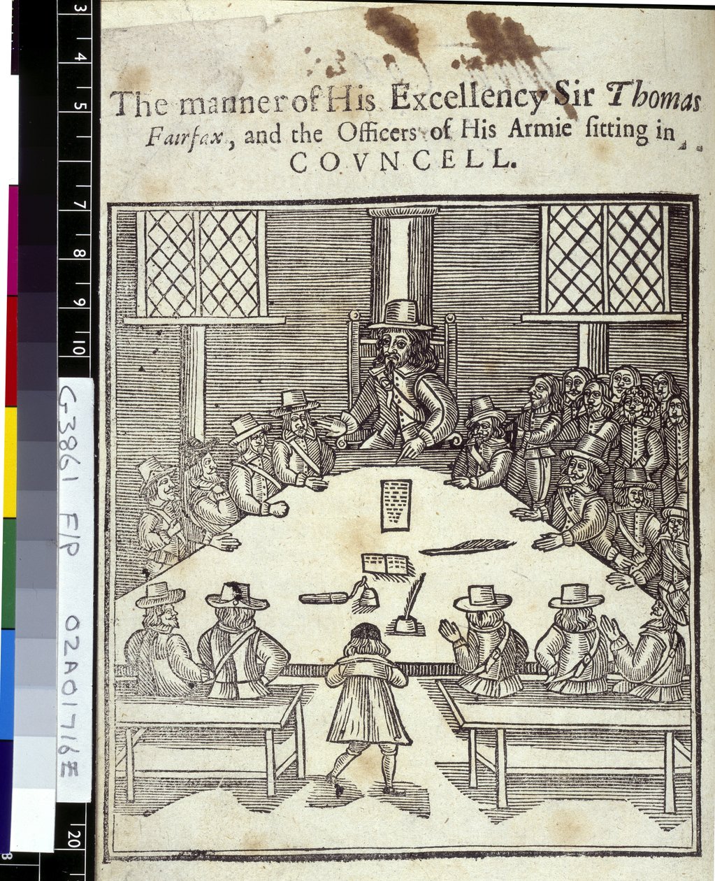 Sir Thomas Fairfax (1612-71) a Generální rada parlamentní armády od English School