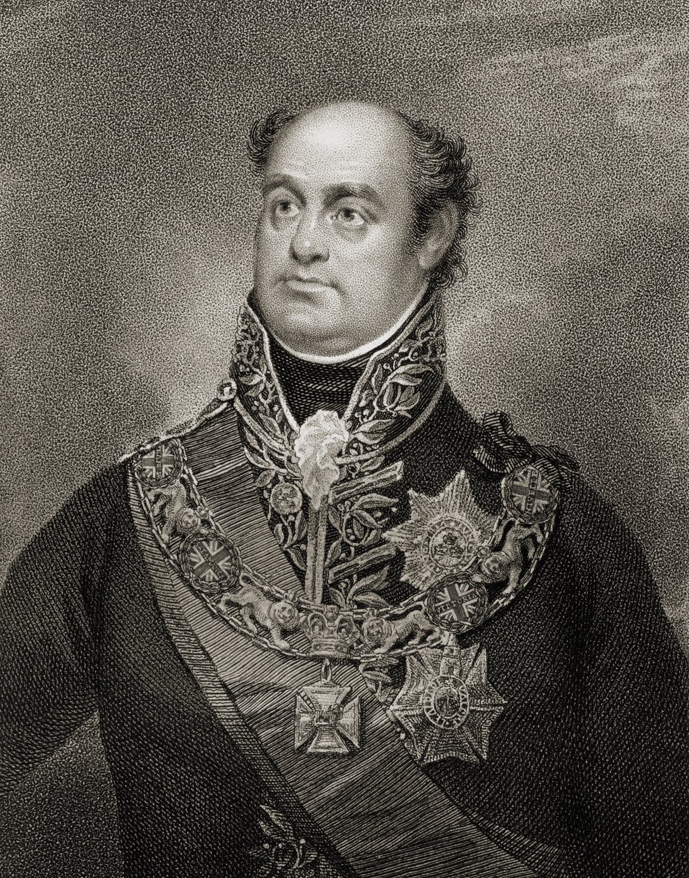 Sir William Carr Beresford (1768-1854) (rytina) od English School