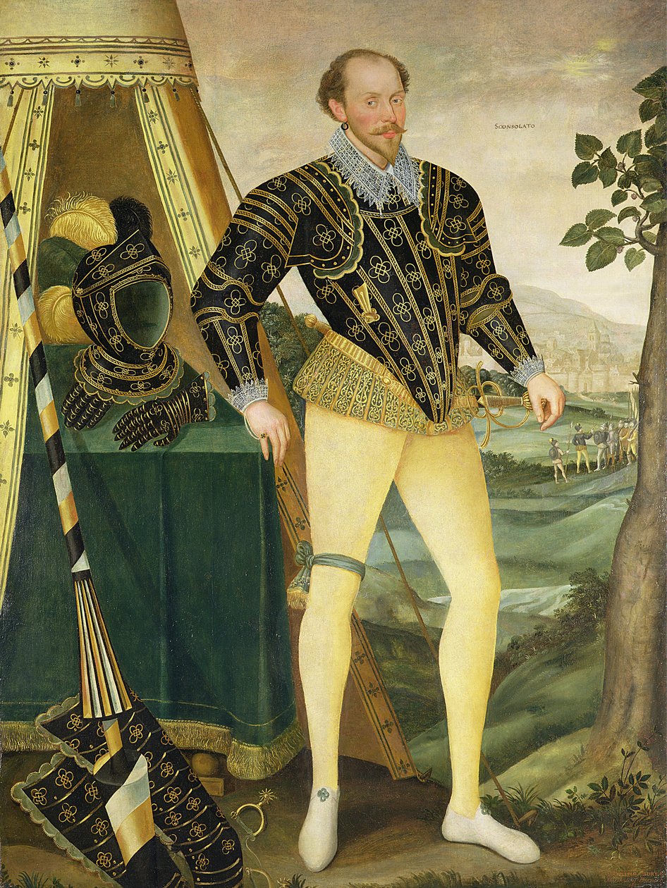 Sir William Drury, z Hawstead, Suffolk (1527-79), 1587 od English School