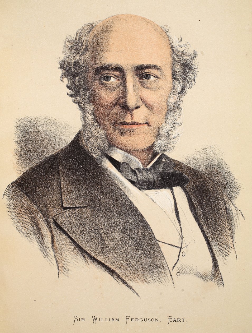 Sir William Ferguson, Bart, ilustrace z Obrazového vydání života a objevů Davida Livingstonea od J. Ewinga Richieho, pub. od A. Fullarton & Co., 1876 od English School