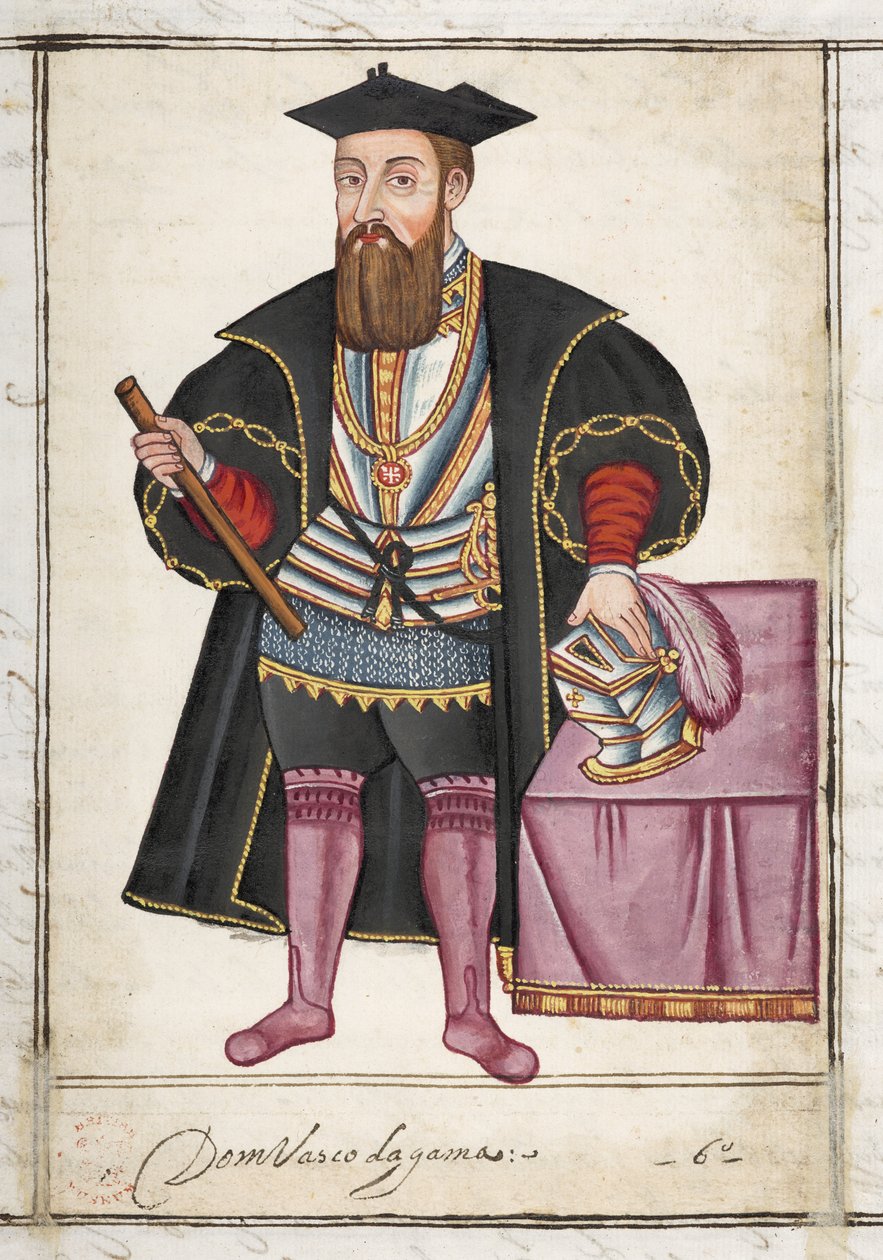 Sloane MS 197 f.18r Vasco da Gama, z 