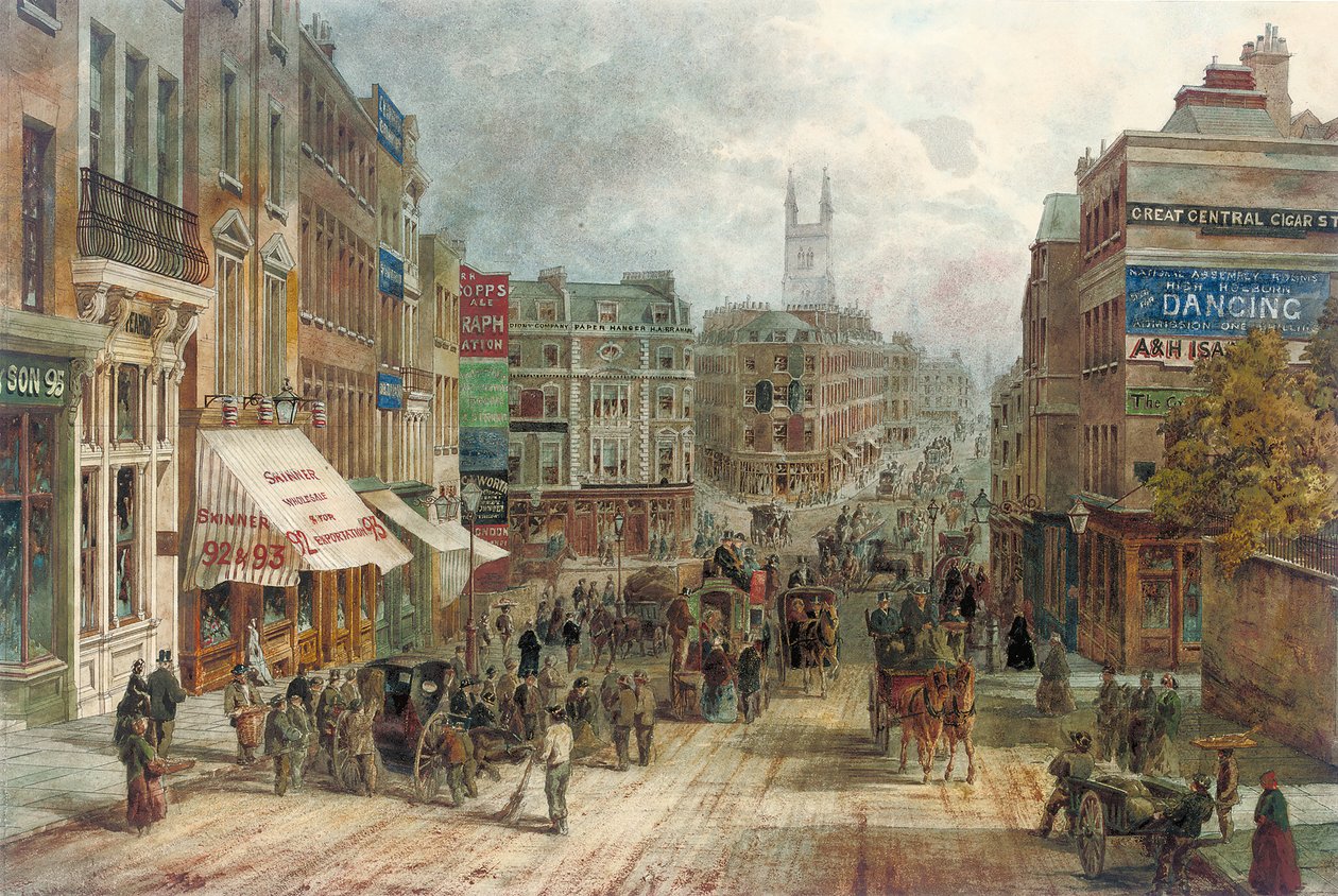 Snow Hill, Holborn, Londýn od English School