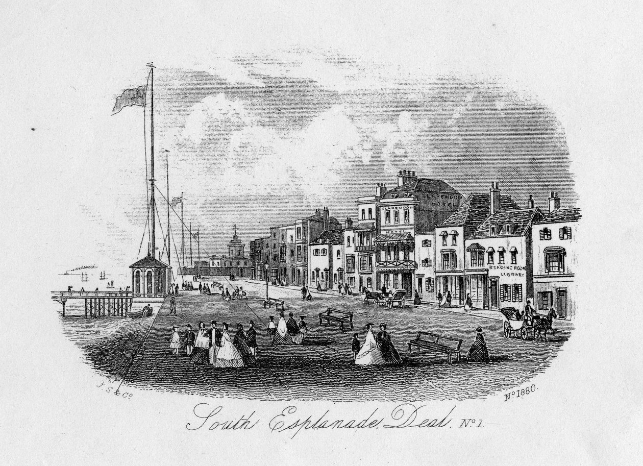 South Esplanade, Deal (rytina) od English School