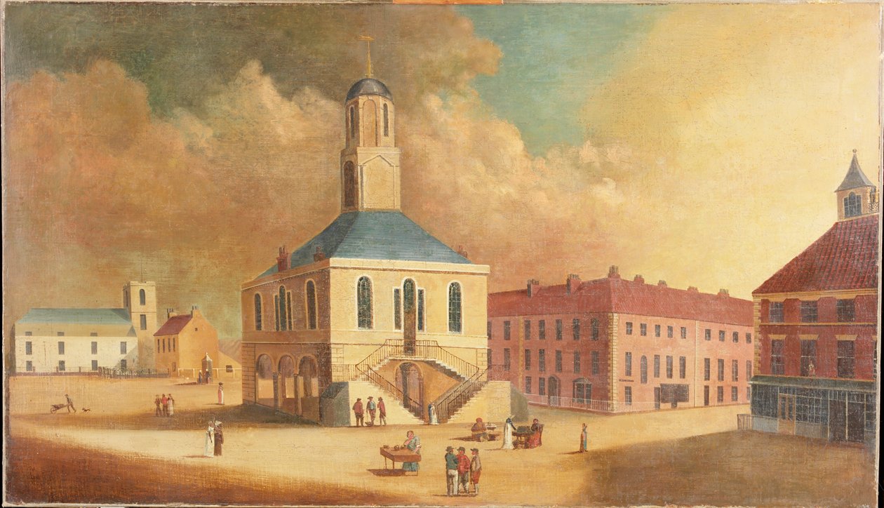 South Shields Market Place, cca 1800 od English School