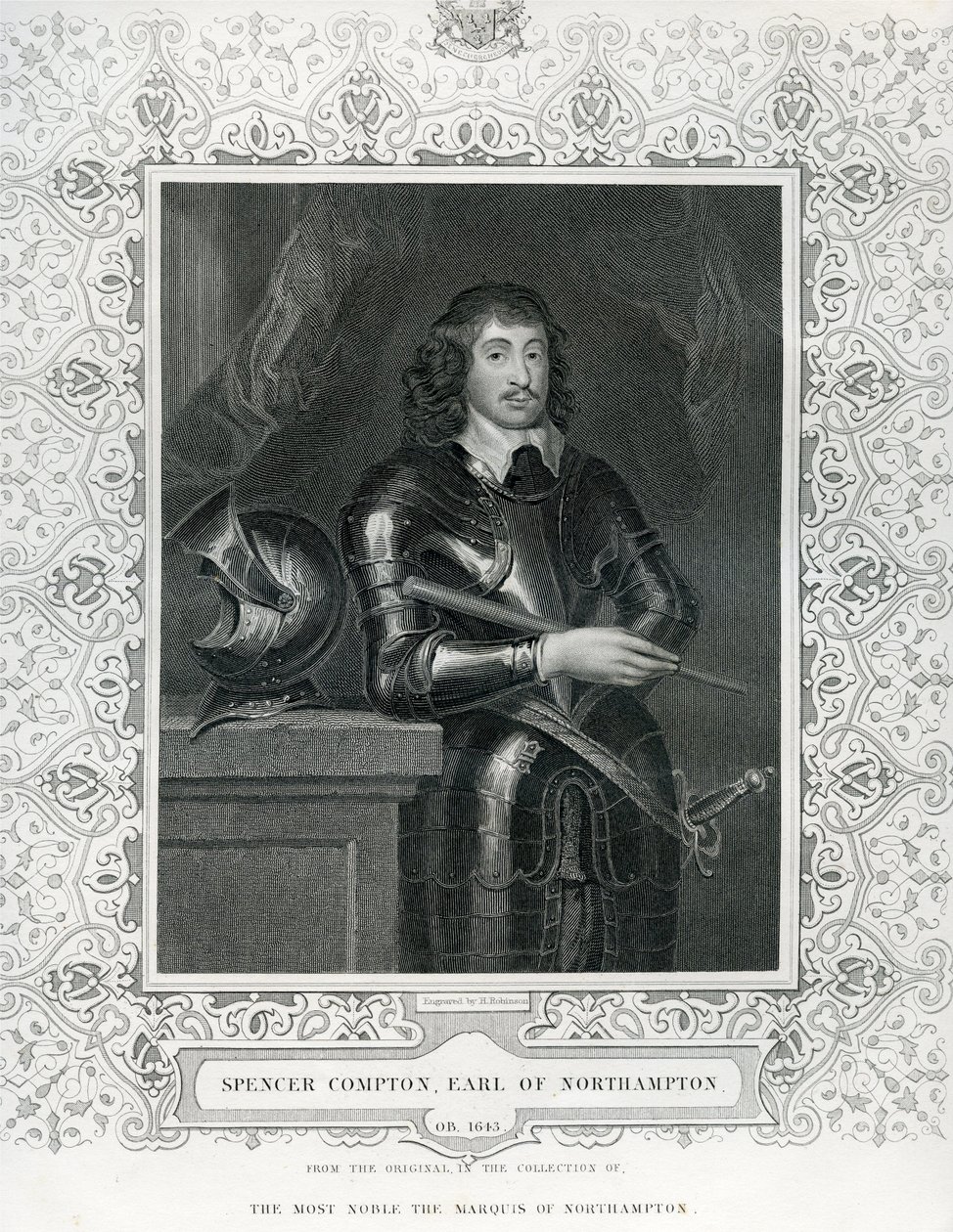Spencer Compton, 2. hrabě z Northamptonu (1601-43) od English School