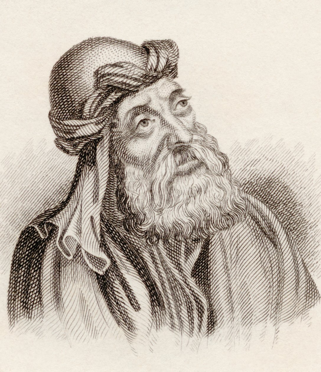 Svatý Cyril Jeruzalémský, z knihy "Crabbes Historical Dictionary", vydané v roce 1825. od English School