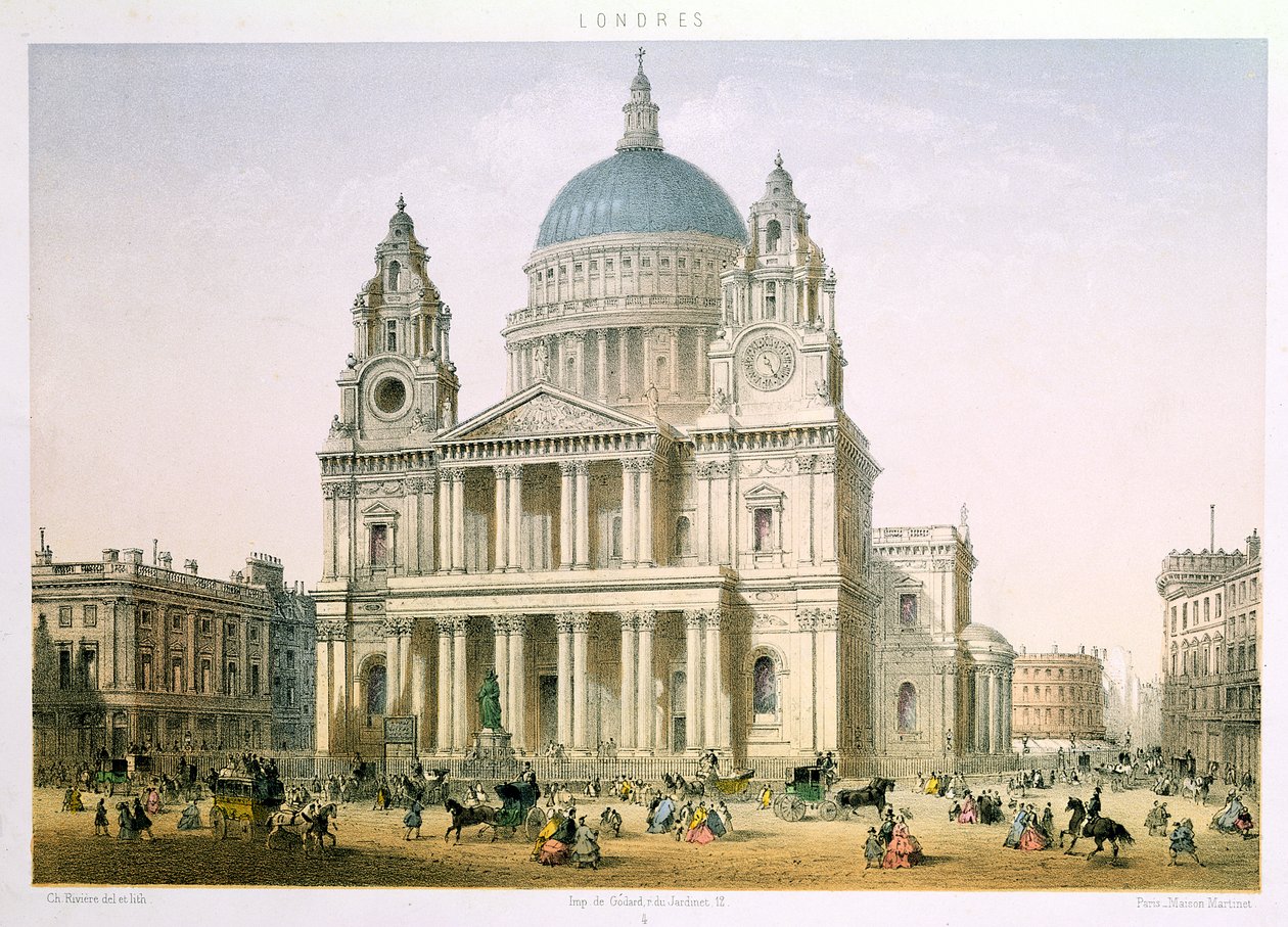 Katedrála svatého Pavla od C. Riviere, 1855 od English School