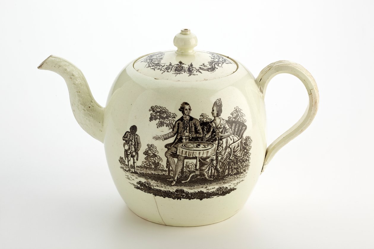 Čajová konvice Staffordshire Wedgwood, cca 1775-85 (krémové nádobí) od English School