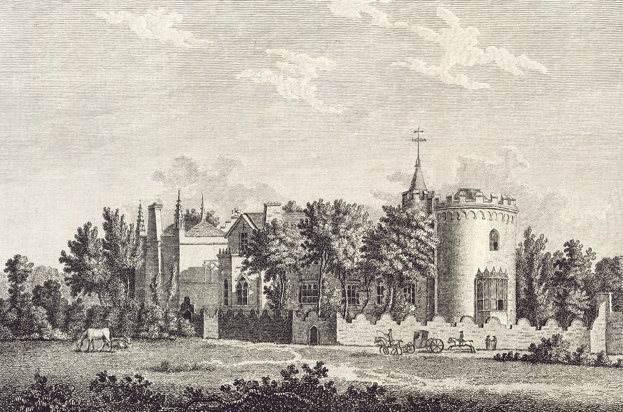 Strawberry Hill: North Front, 1784 od English School