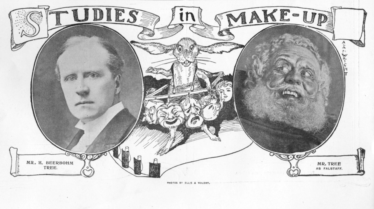 Studie make-upu, ilustrace z The King, 1. června 1901 od English School