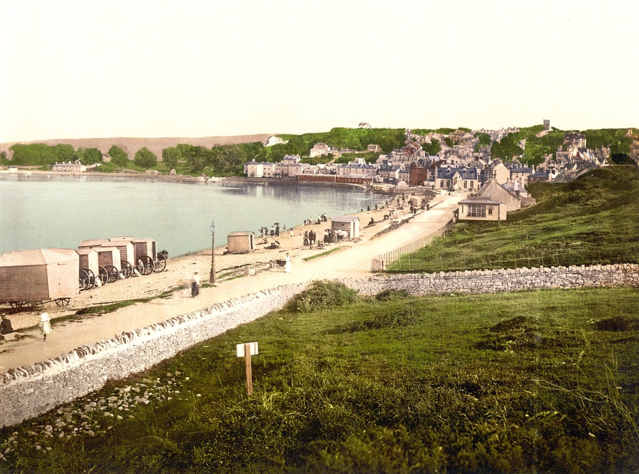 Swanage (ručně kolorovaná fotografie) od English School