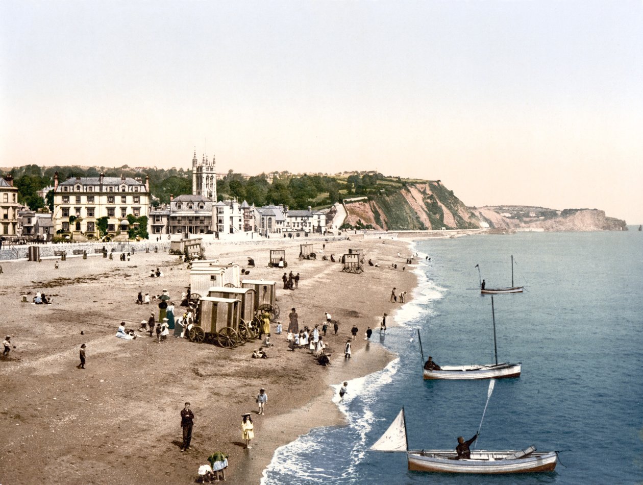 Teignmouth (ručně kolorovaná fotografie) od English School
