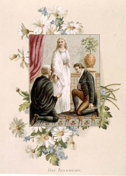Nastoupení královny Viktorie, 20. června 1837, ilustrace z 