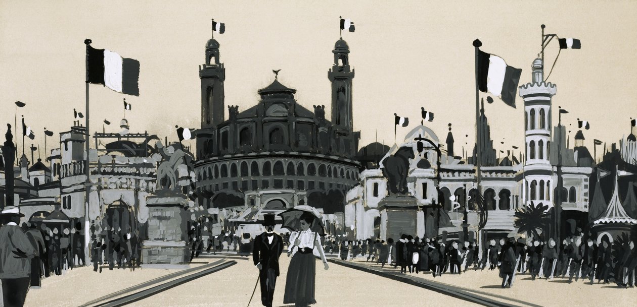 Alžírská sekce mezinárodní výstavy v Paříži v roce 1900 od English School