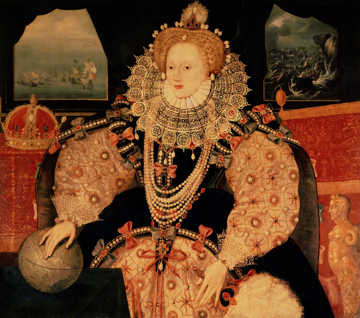 Portrét královny Alžběty I. z Armady, asi 1590 od English School