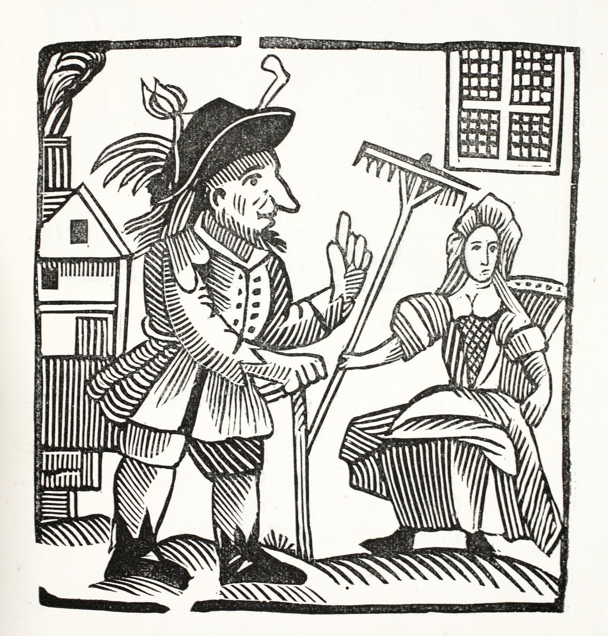 The Arraignment and Obžaloba sira Johna Barleycorna, Knt., ilustrace z Chap-books of the Eighteenth Century od Johna Ashtona, pub. 1882 od English School