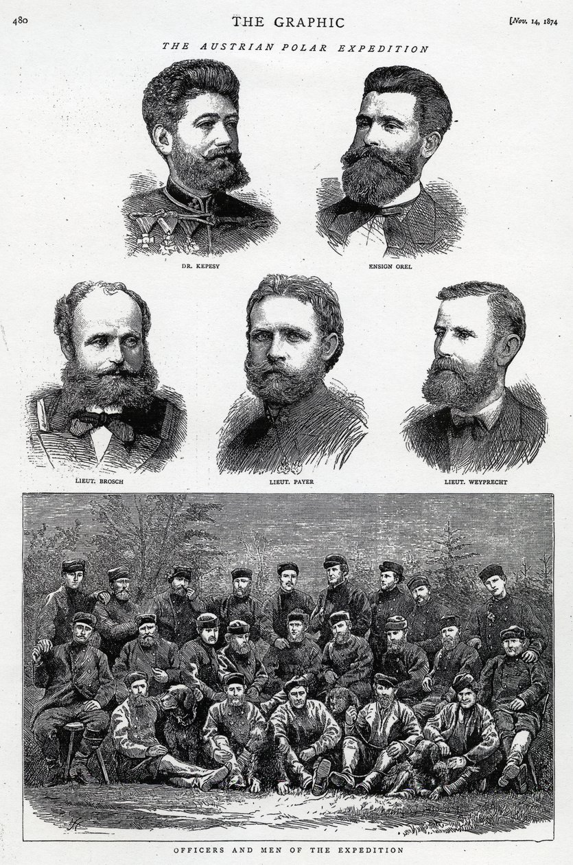 Rakouská polární expedice, publikovaná v The Graphic, 14. listopadu 1874 od English School