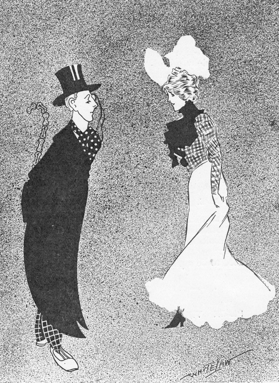 Holá skutečnost, ilustrace z Krále, 25. května 1901 od English School