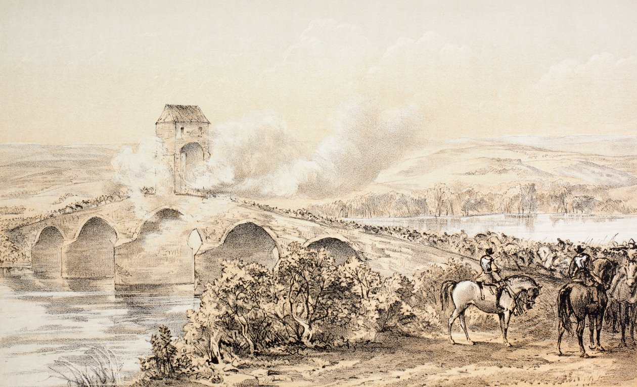 Bitva u Bothwell Bridge, 22. června 1679, z knihy "The Scots Worthies According to Howie