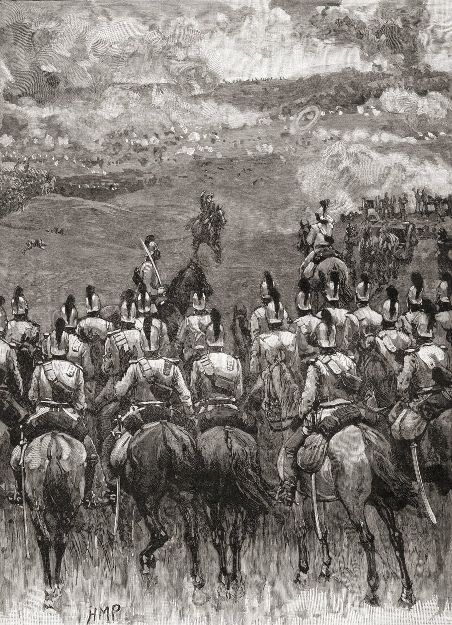 The Battle of Königgrätz aka the Battle of Sadowa, Sadová, or Hradec Králové, near Sadová, Bohemia od English School